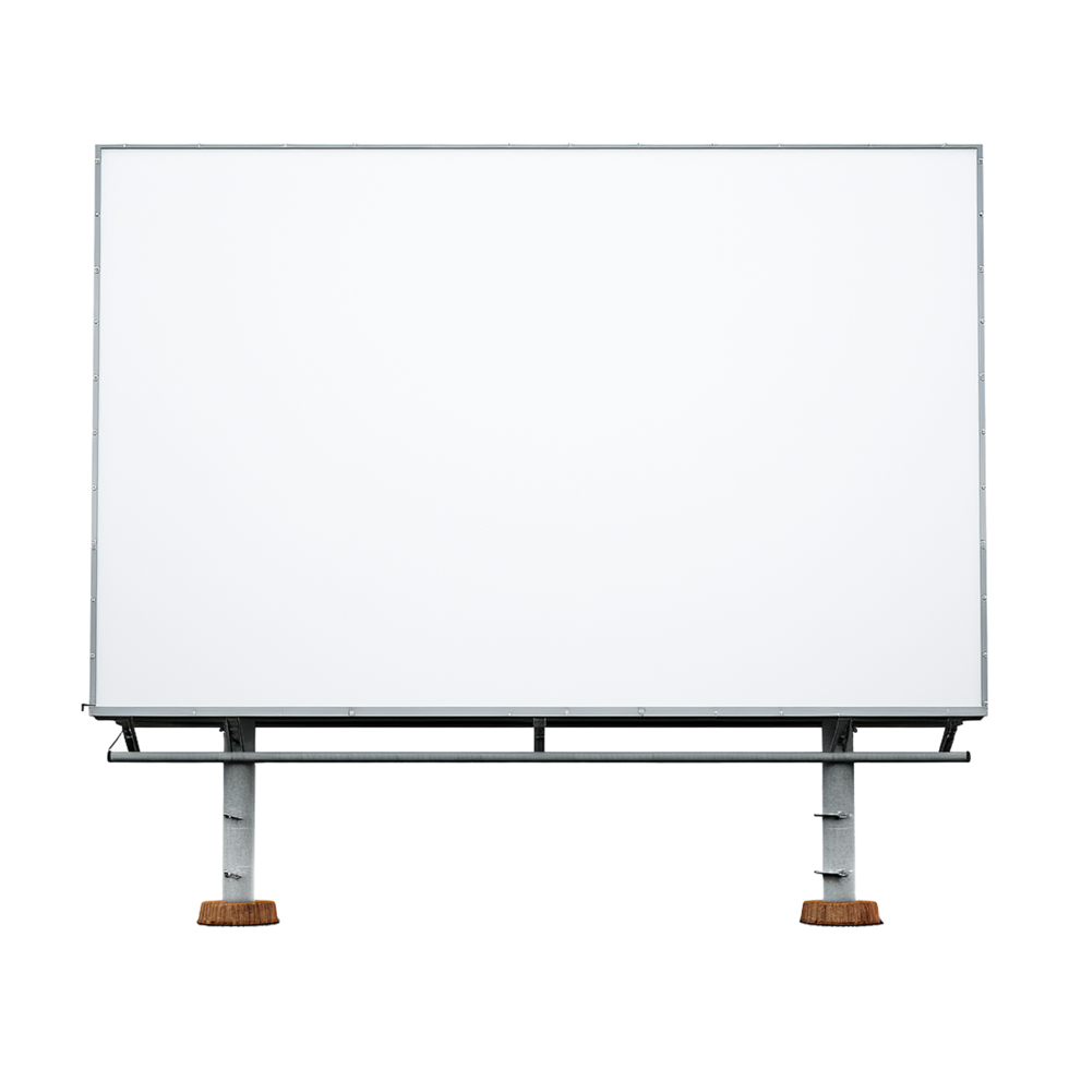AI generated Billboard isolated on transparent background png
