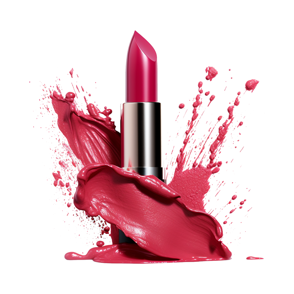 AI generated Colorful lipstick png isolated on transparent background
