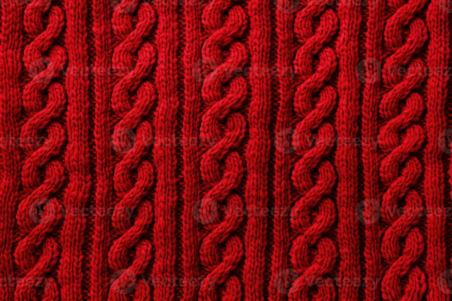 AI generated Vibrant Red sweater pattern cotton. Generate Ai photo