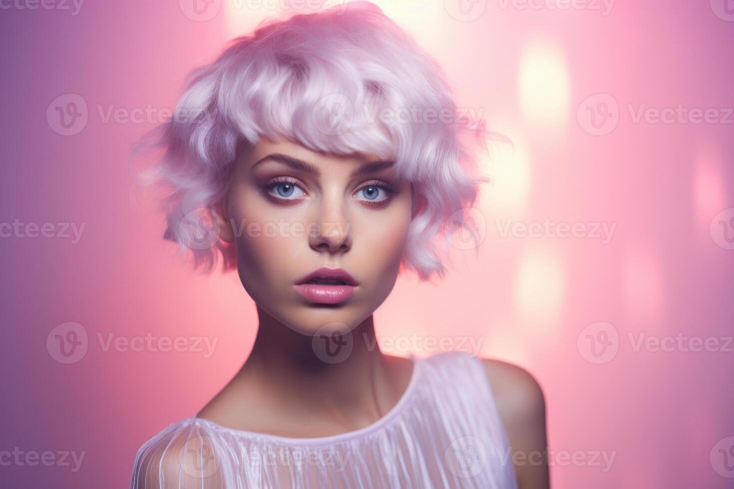 AI generated Radiant Photo happy woman. Generate Ai