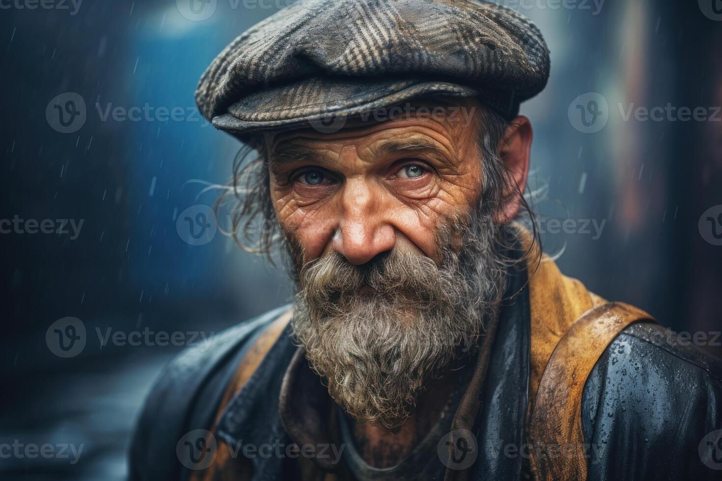 AI generated Innovative European fashion businessman outdoor fashion. Generate Ai photo