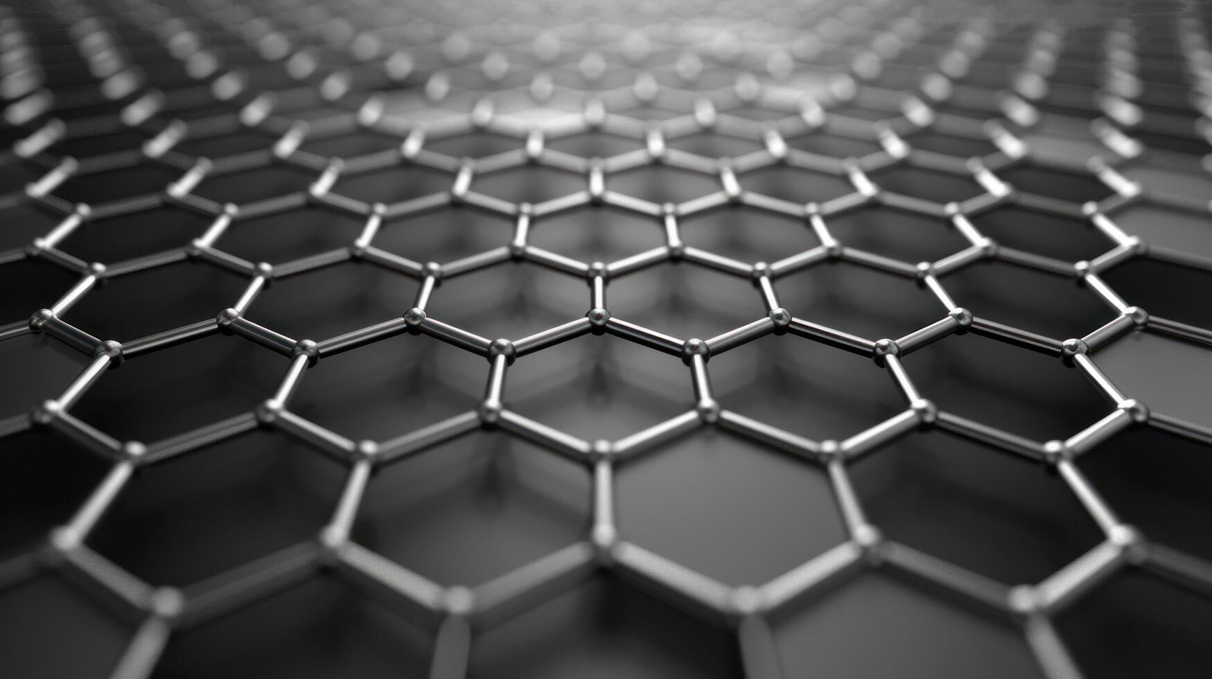 AI generated Abstract wallpaper showcasing intricate patterns of graphene photo