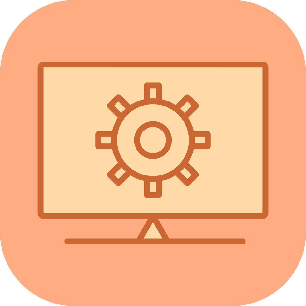 Computer Settings Vector Icon