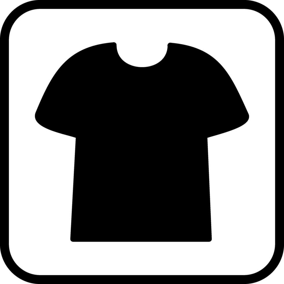 Plain T Shirt Vector Icon