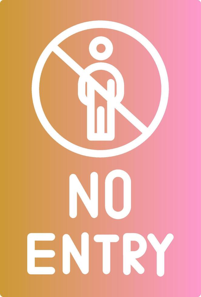 No Entry Sign Vector Icon