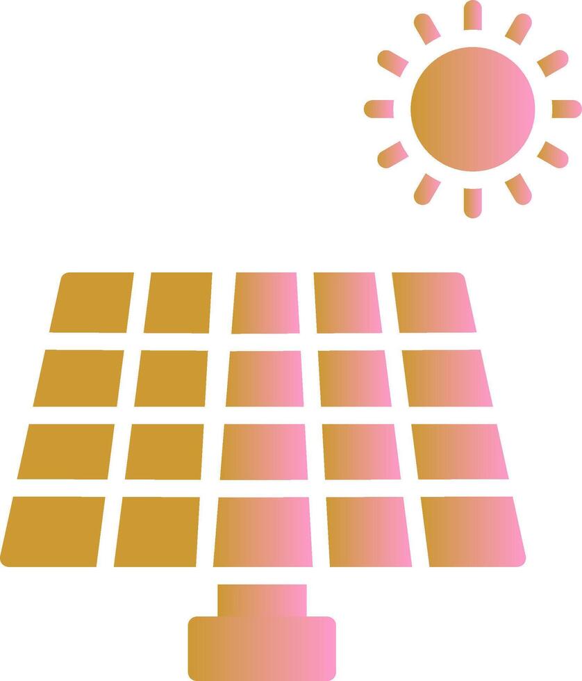 icono de vector de panel solar