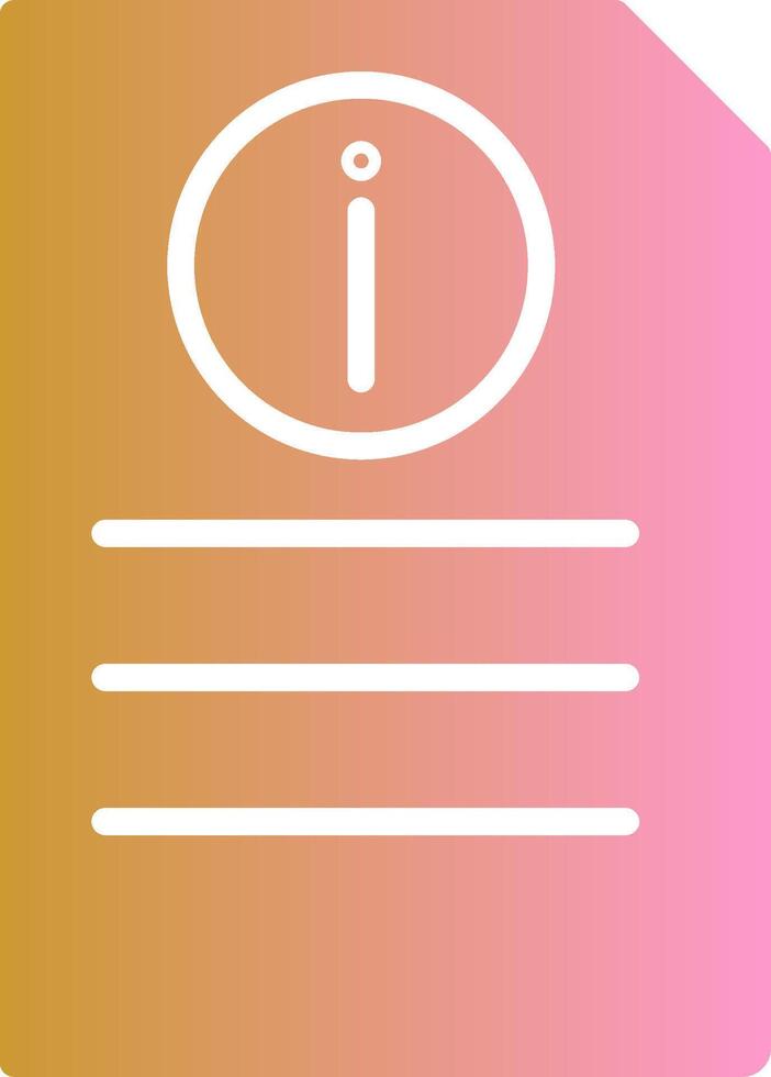 Information Document Vector Icon