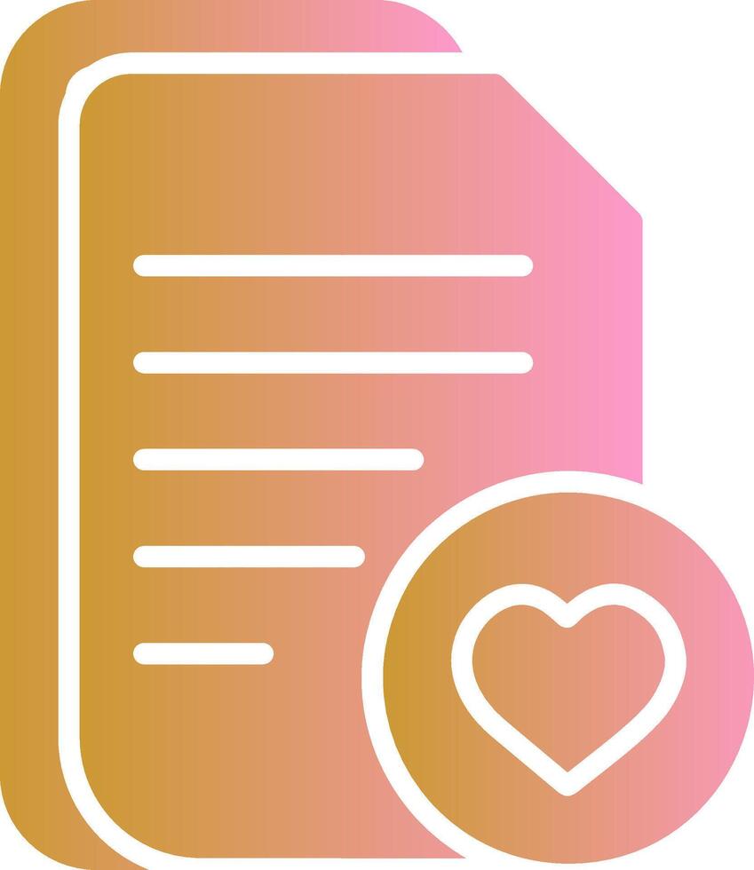 Favourite Document Vector Icon