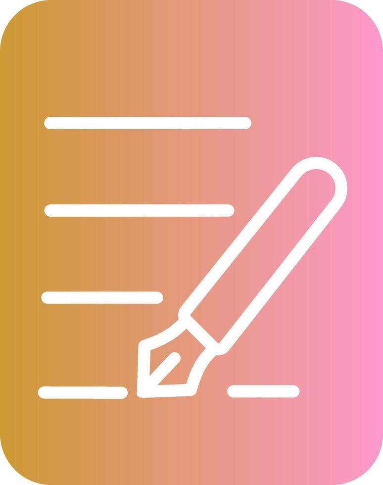 Fountain Pen Vector Icon