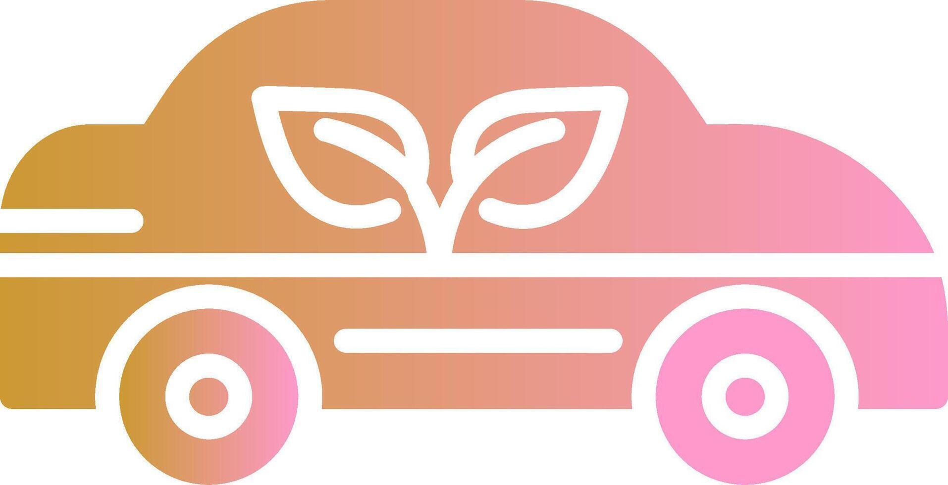 Ecology Car Vector Icon