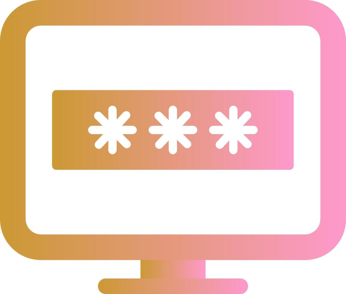 System Password Vector Icon