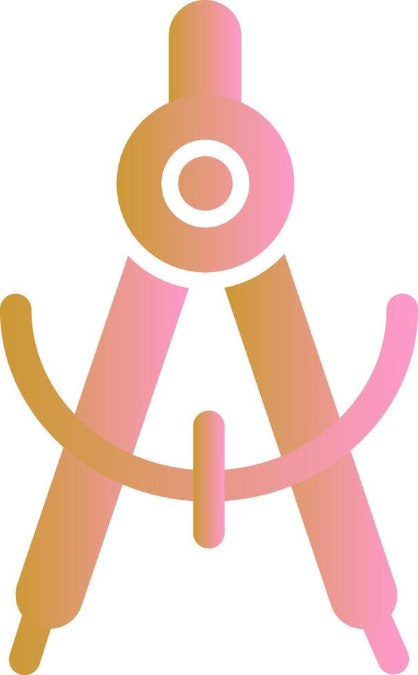 Geometrical Compass Vector Icon