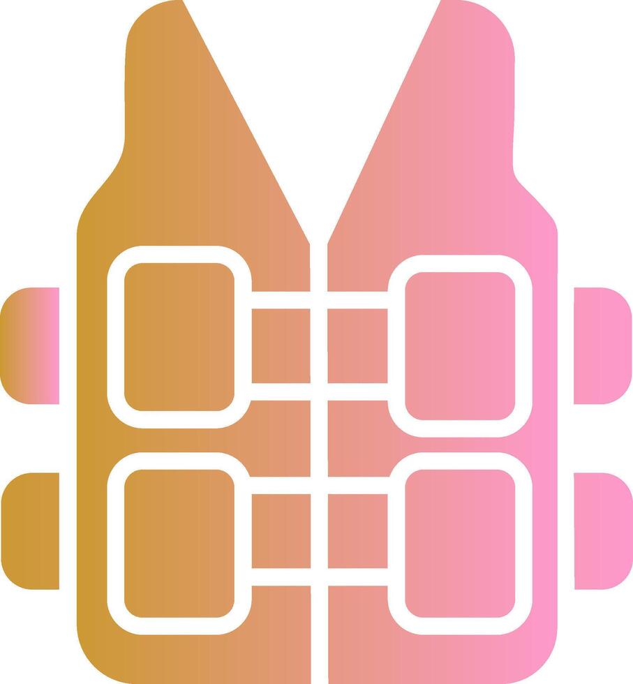 Bullet Proof Vest Vector Icon