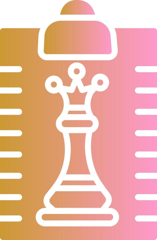 Clipboard Chess Vector Icon