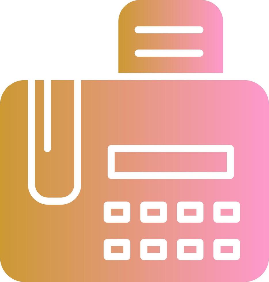 Fax Machine Vector Icon