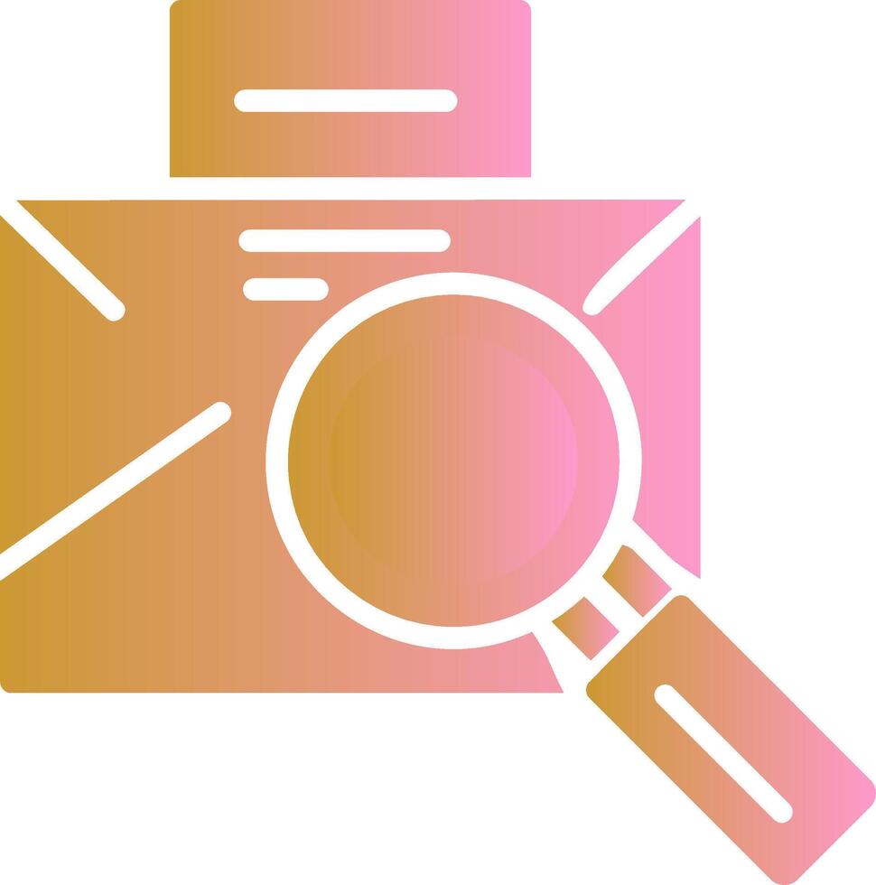 Magnifier Male Vector Icon