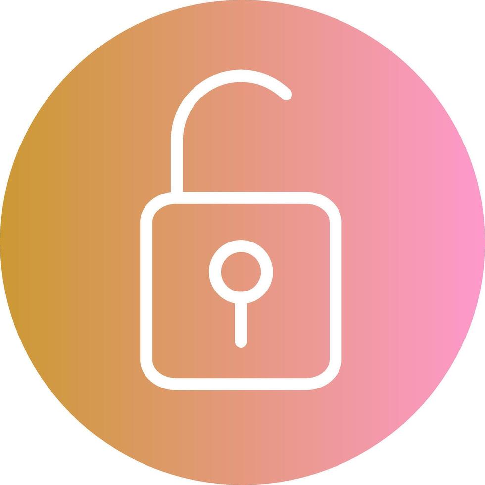 Open Lock II Vector Icon