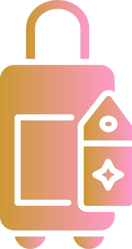 Bag with Tags Vector Icon