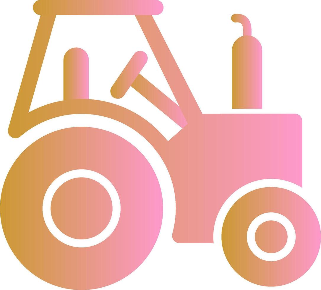 icono de vector de tractor