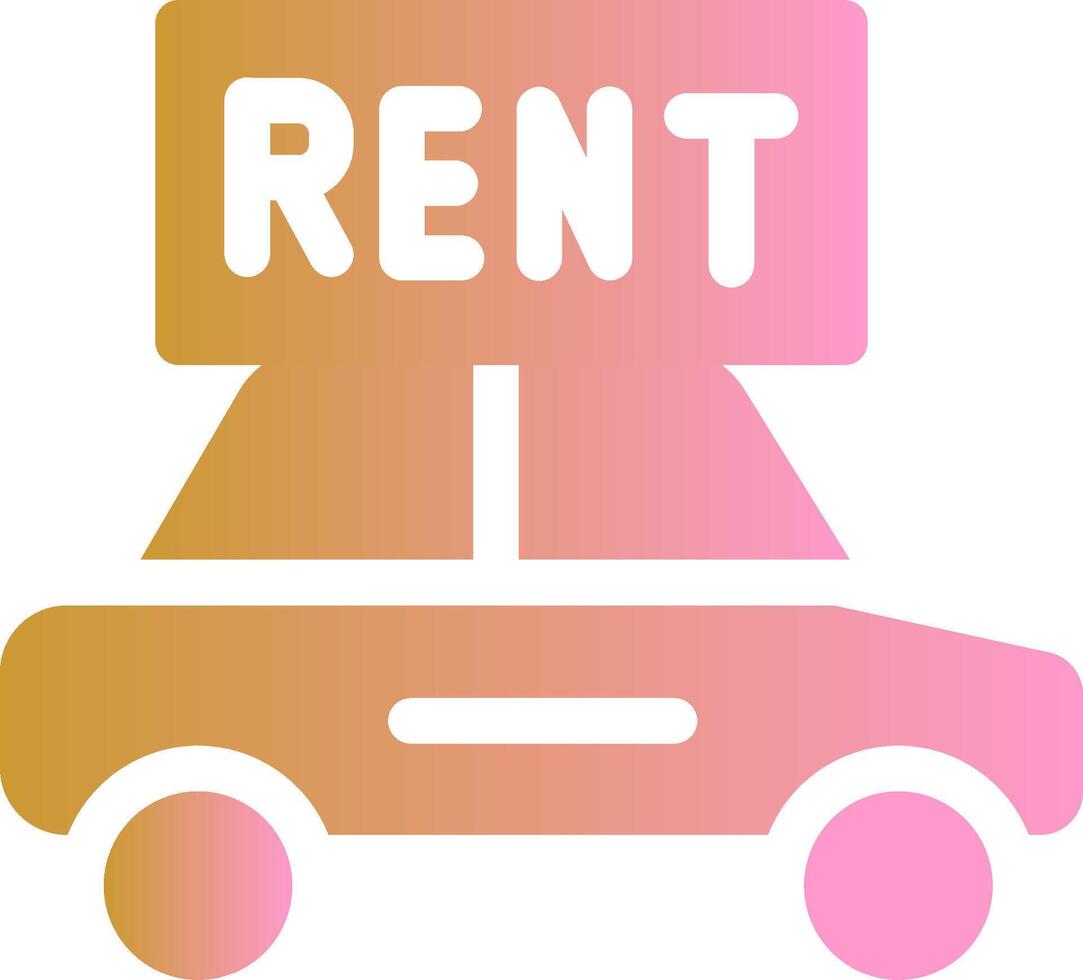 Rent a Car Vector Icon