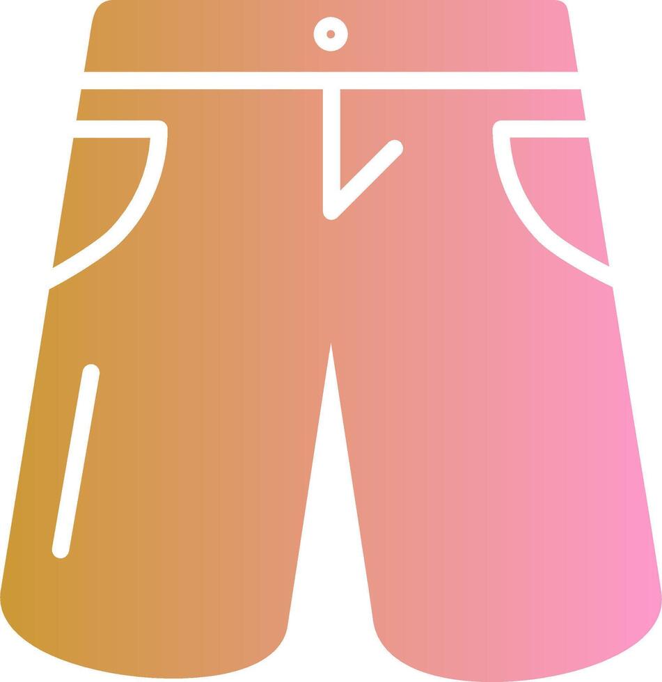 icono de vector de pantalones cortos