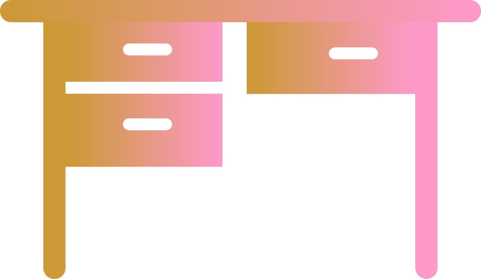 Table with Drawers II Vector Icon