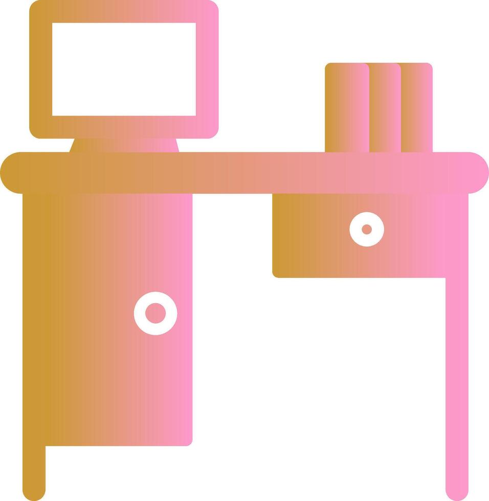 Working Table Vector Icon