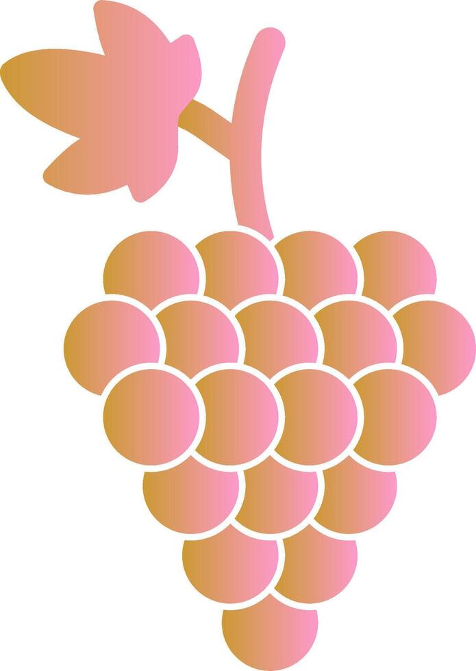 icono de vector de uvas