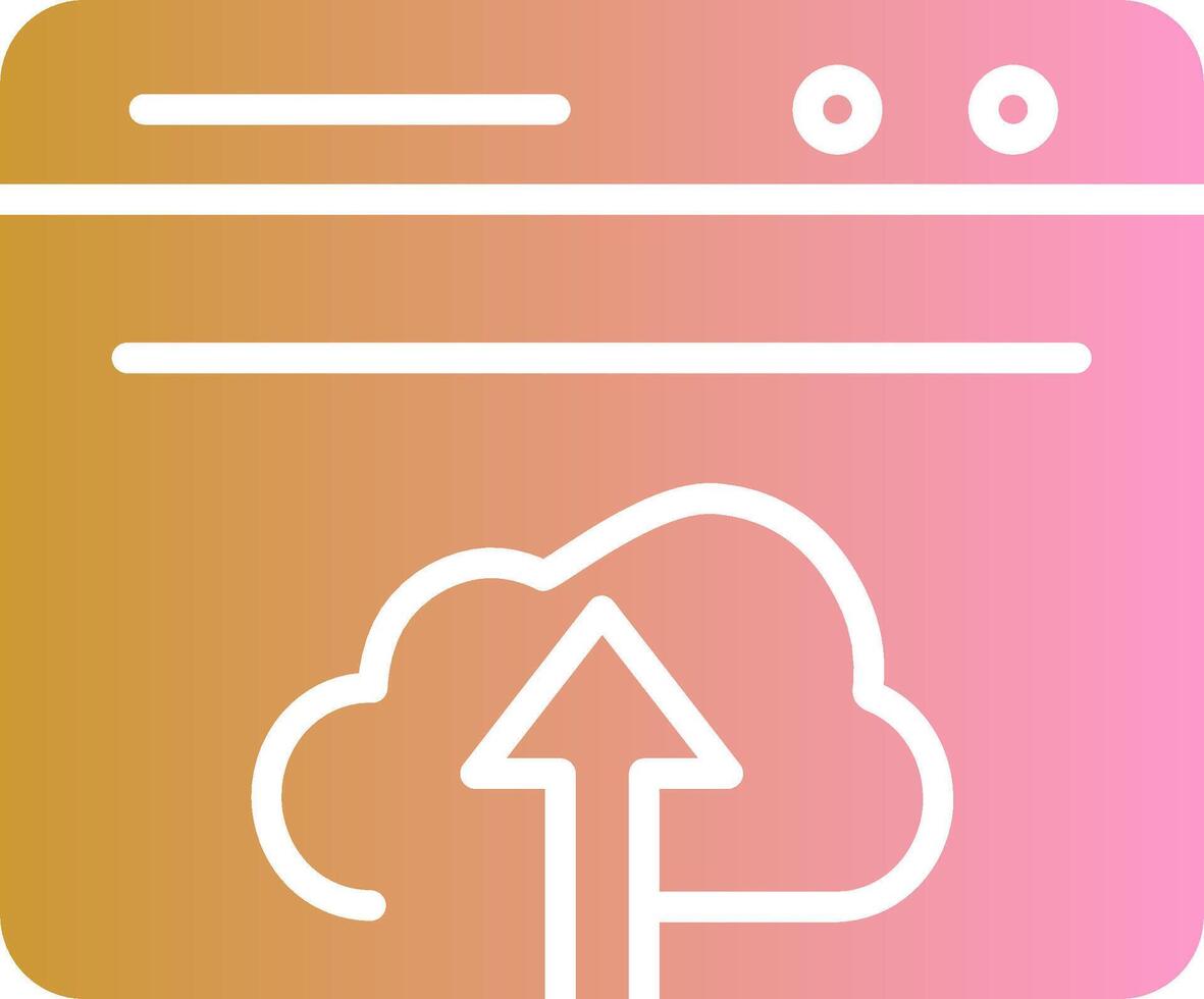 Upload Web Vector Icon