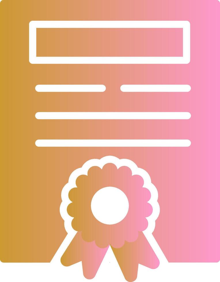 Certificate Vector Icon