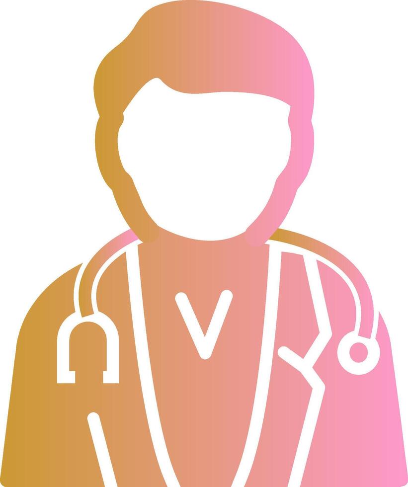 masculino médico vector icono