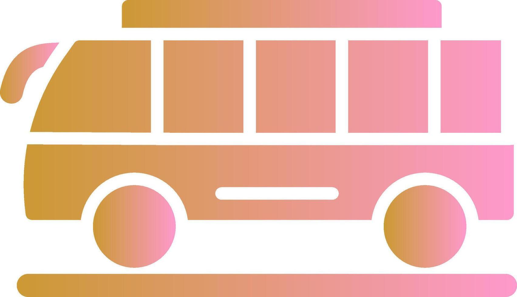 icono de vector de bus