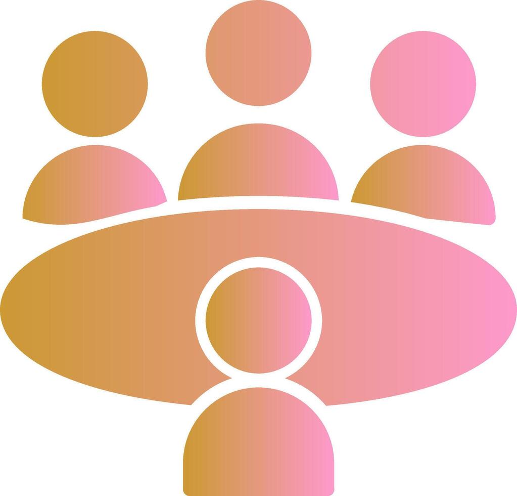 Conference Table Vector Icon