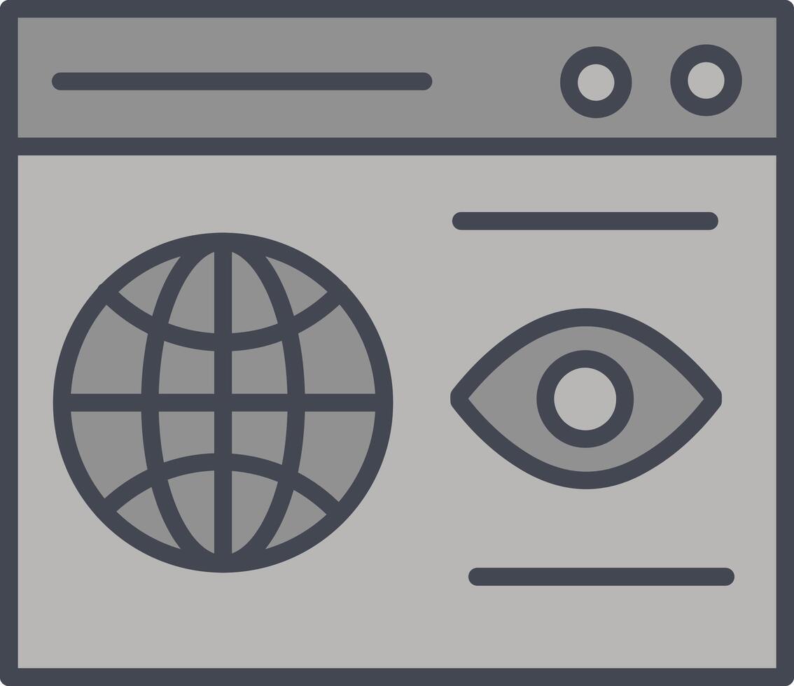 Web Visibility Vector Icon