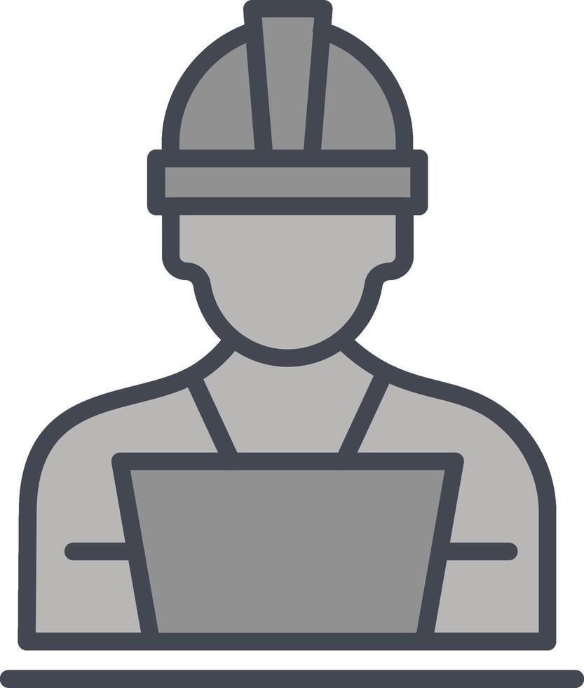 industria trabajador ii vector icono