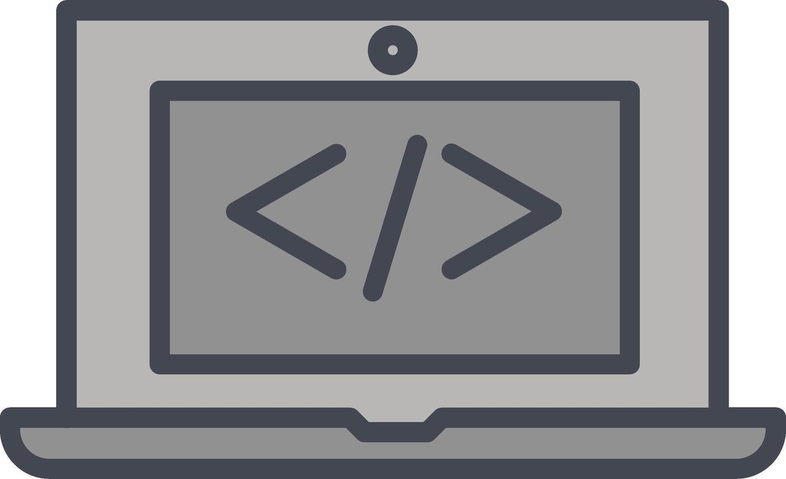 Coding Computer Vector Icon