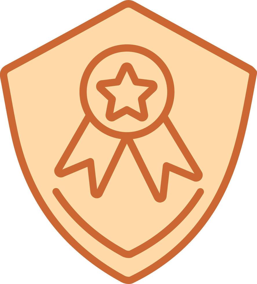 medalla proteccion vector icono