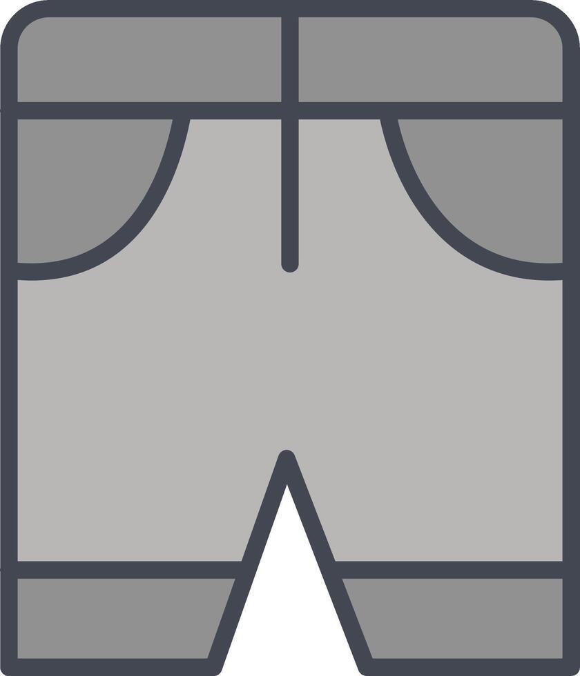 icono de vector de pantalones cortos