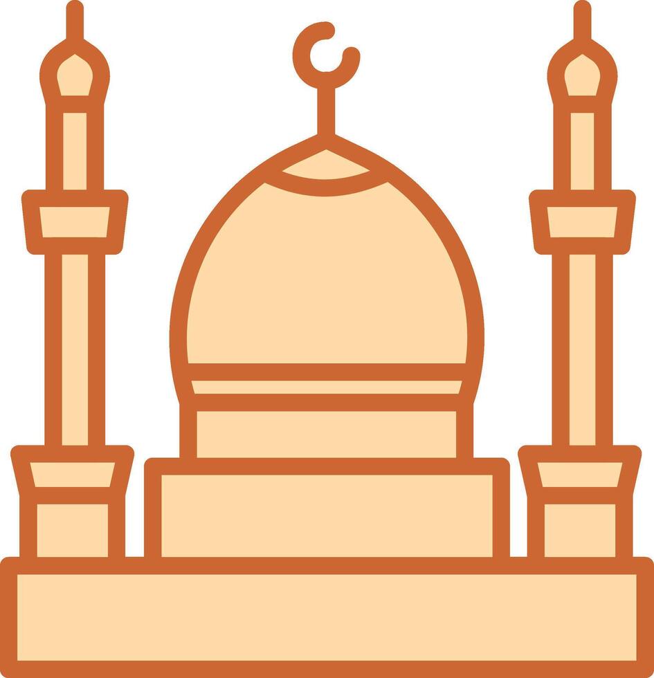 icono de vector de mezquita