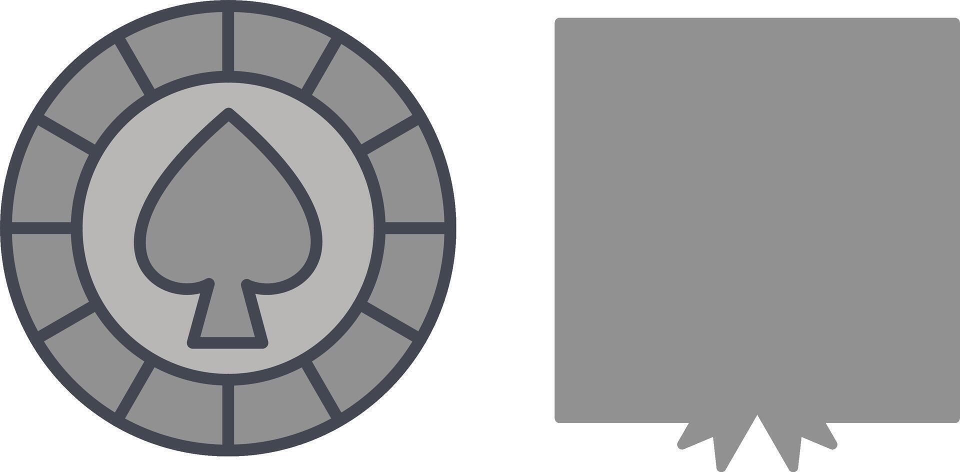 Spade Chip Vector Icon