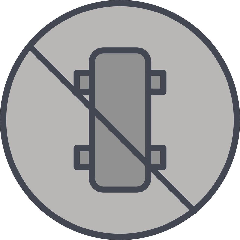 No Skating Vector Icon