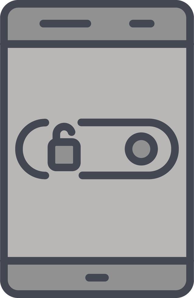 Unlock Slide Vector Icon