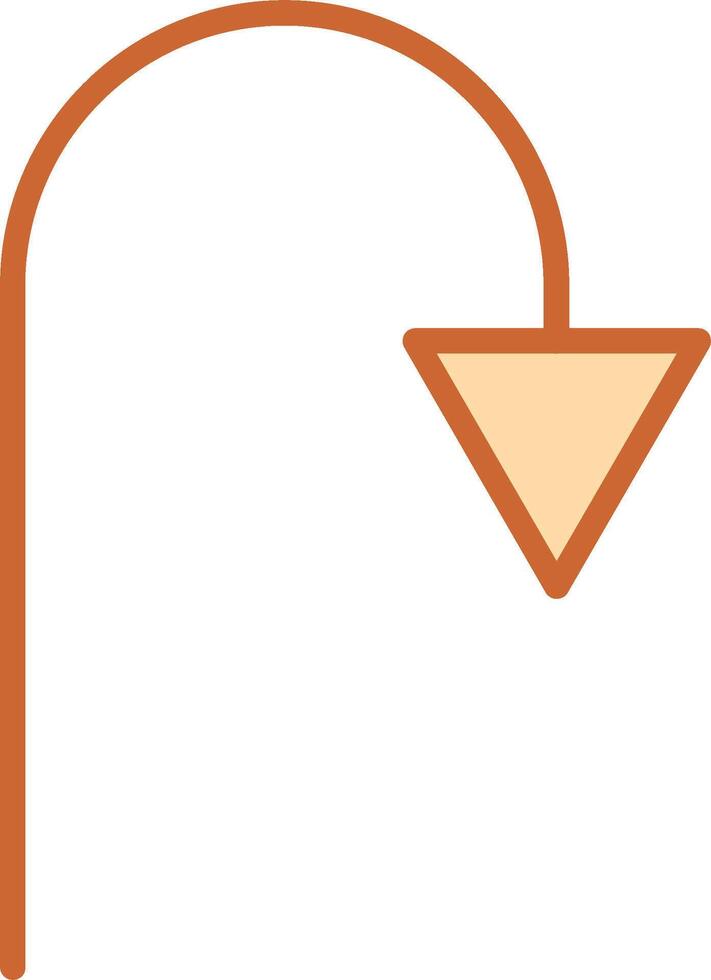 Arrow Pointing Down Vector Icon