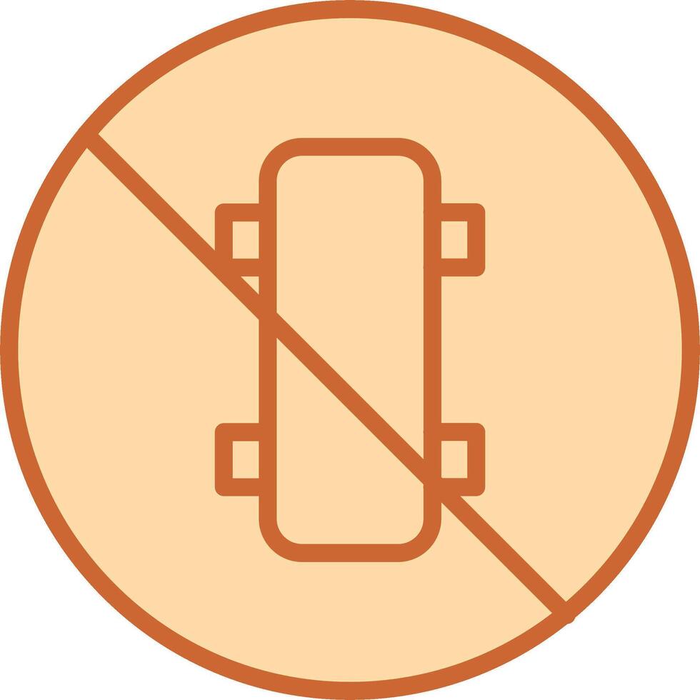 No Skating Vector Icon