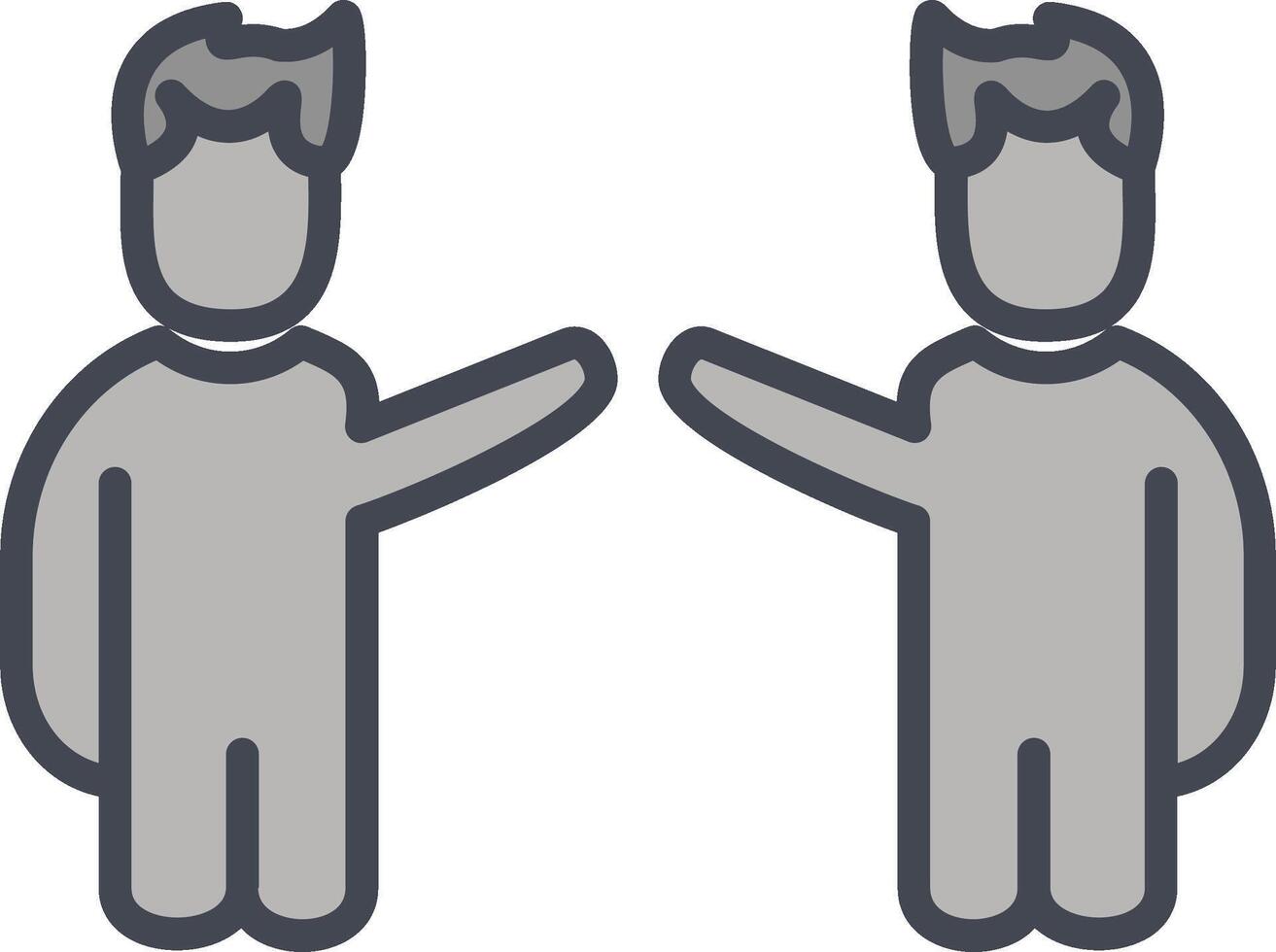 Waving to People I Vector Icon