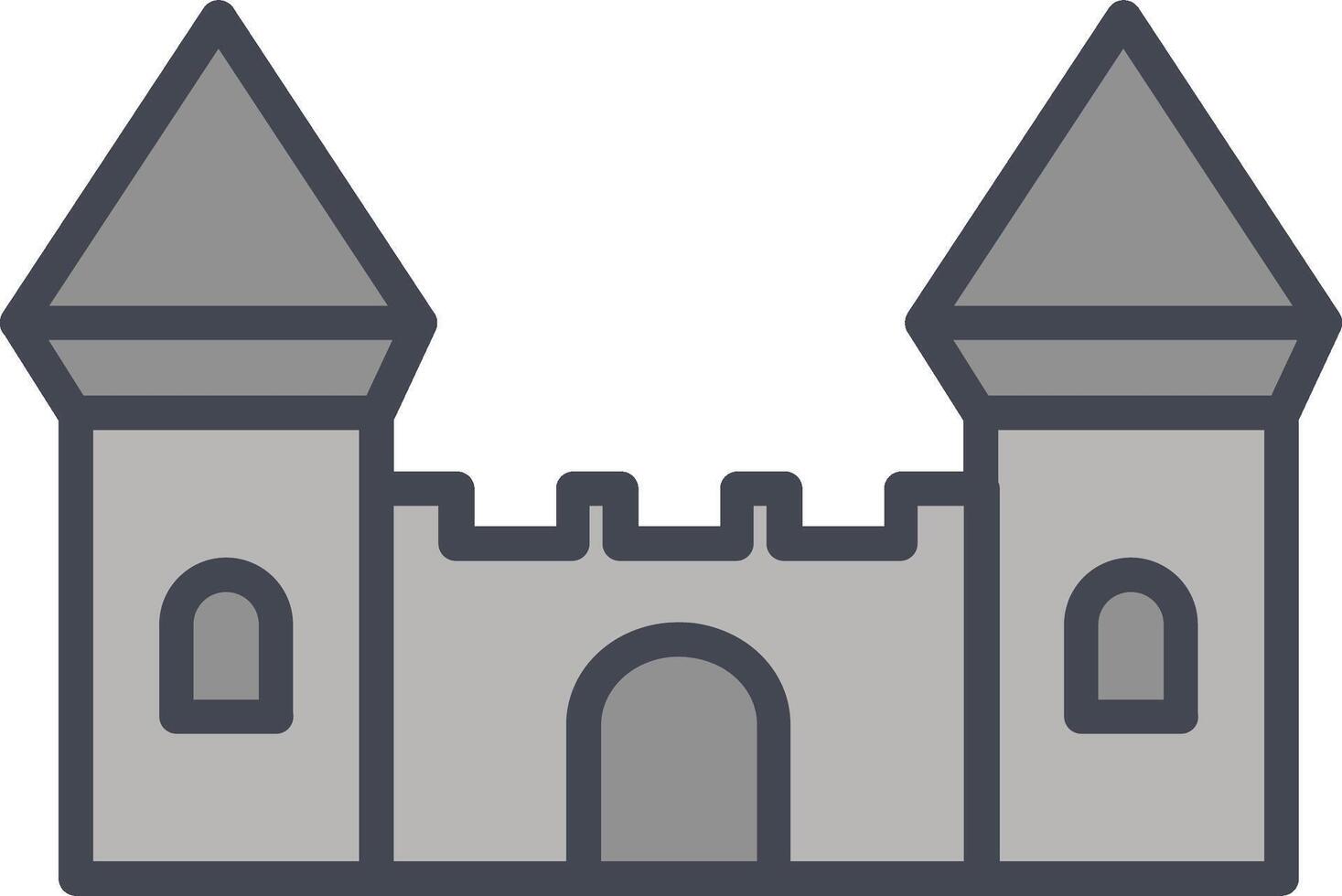 icono de vector de castillo