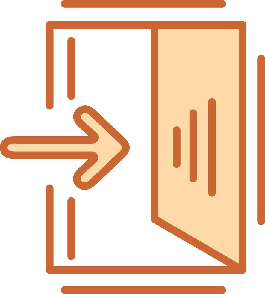 Exit Sign Vector Icon