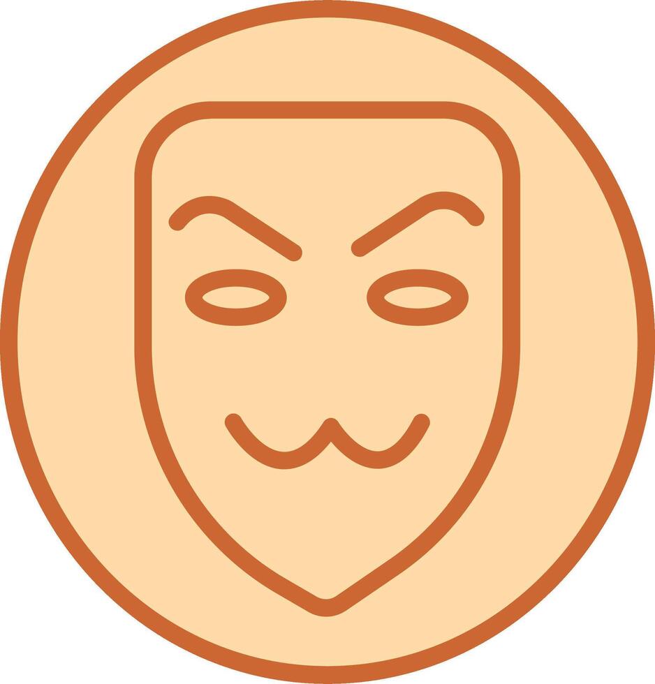 icono de vector de máscara de hacker