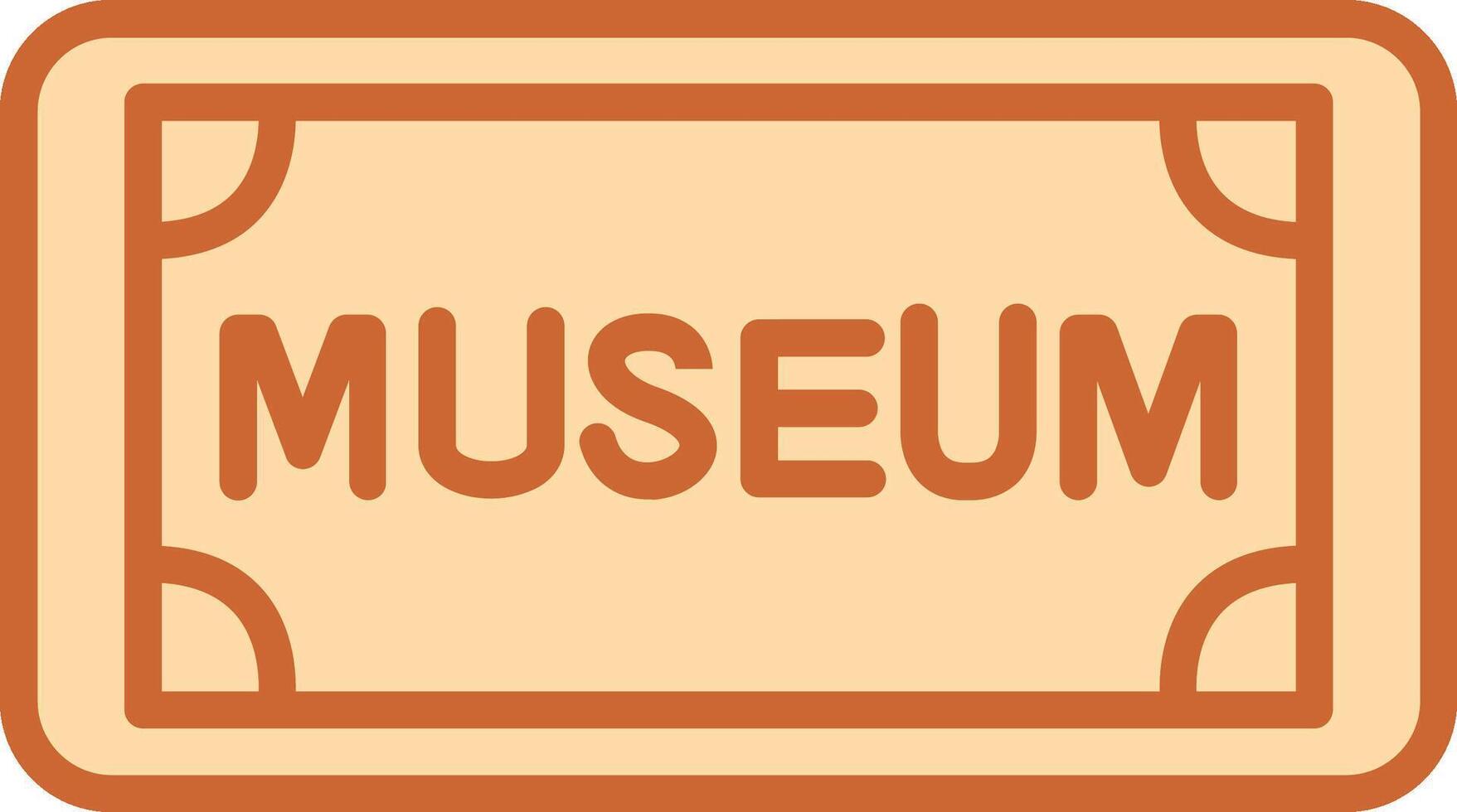 Museum Tag Vector Icon