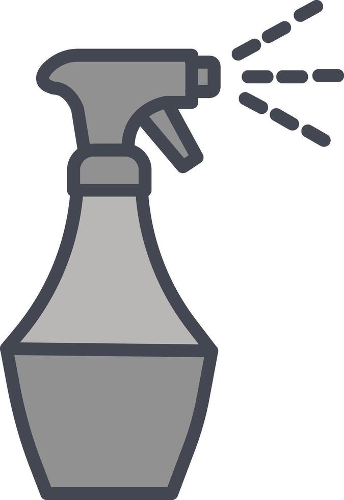 Water Spray Bottle Vector Icon